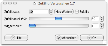 Eigenschaften für das Filter Auswählen